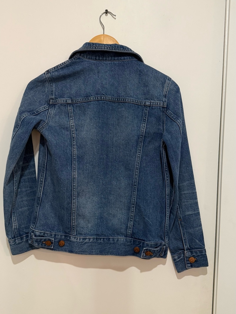 Madewell Medium Blue Denim Trucker Jacket XS - Picture 3 of 8